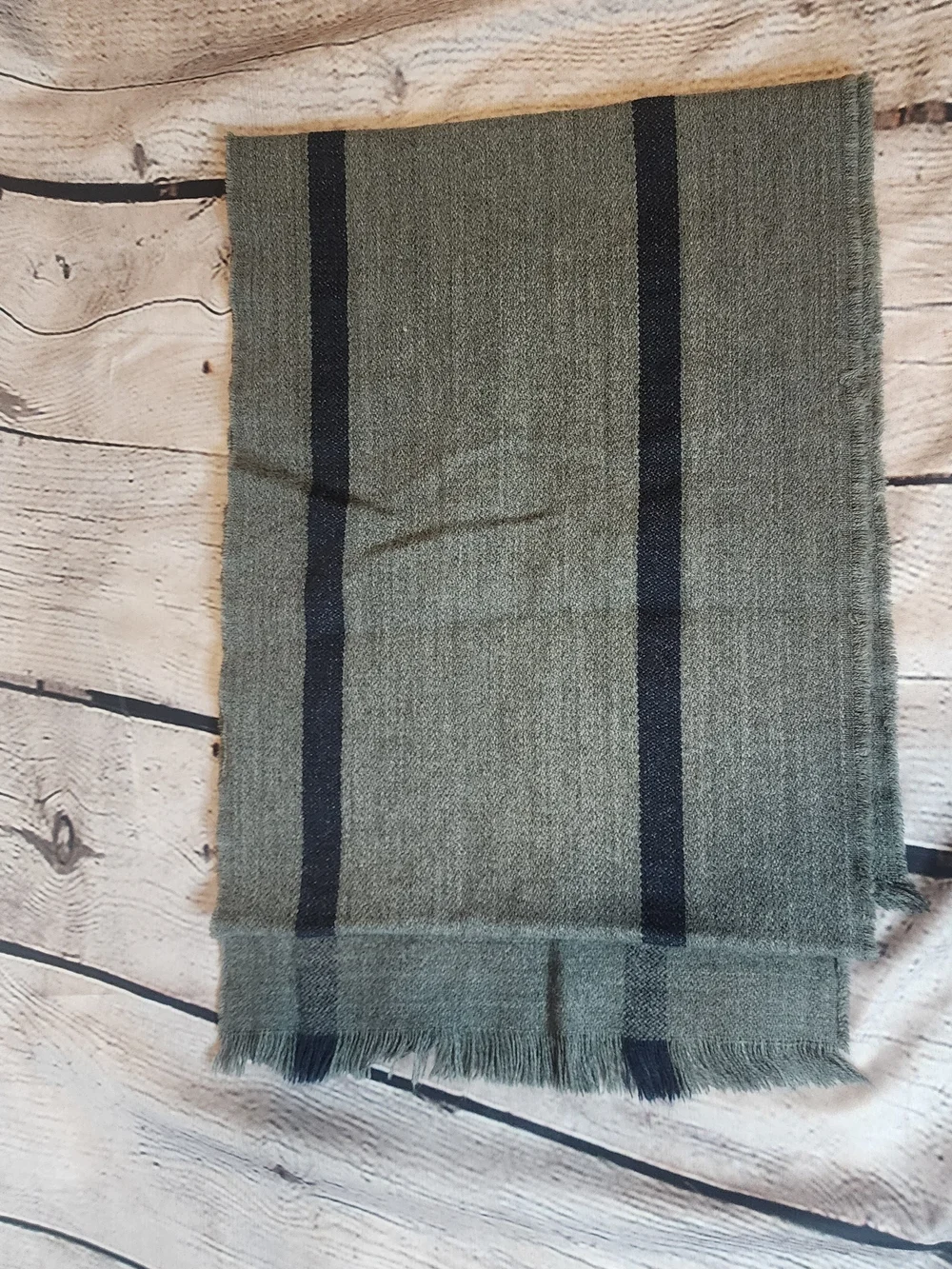 Goodfellow & Co Gray Fringe Blanket Scarf